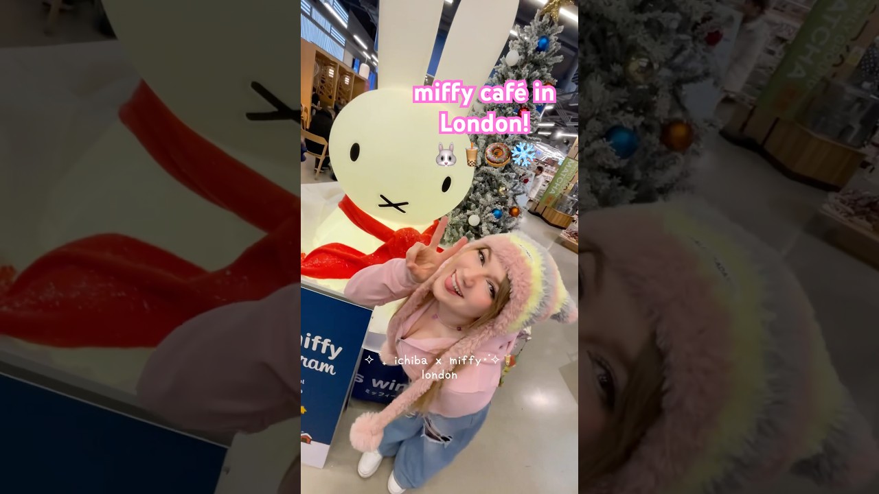 miffy’s winter wonderland pop-up café ❄️🧋there’s sweet treats, drinks and merch~! #miffy #nijntje