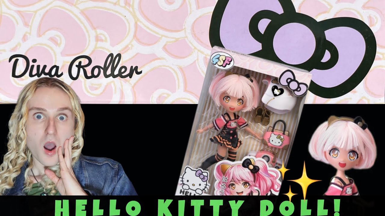 Hello Kitty Golden Diva Roller – Muñeca fashion con estilo japonés y a