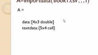 Importing Data into Matlab