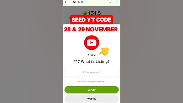 SEED Verify Code | #17 What is Listing? | SEED