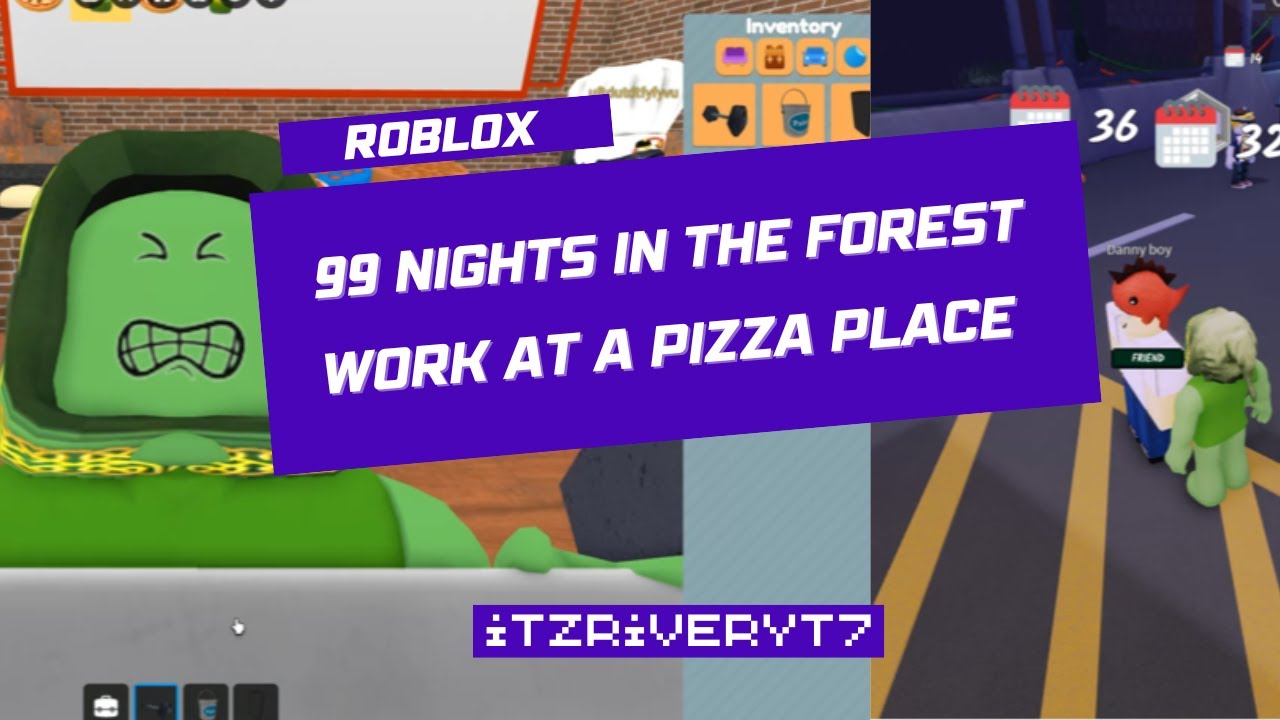 Playing Roblox with a Friend... 99 Nights in the Forest and Working at a Pizza Place #roblox #gaming