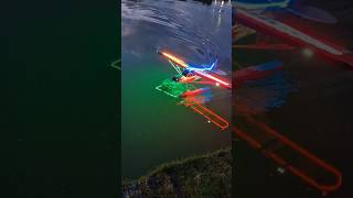 Super Cub seaplane RC night fly #aviation #airplane #wodnosamoloty #rcplane #hobby #aviationlovers