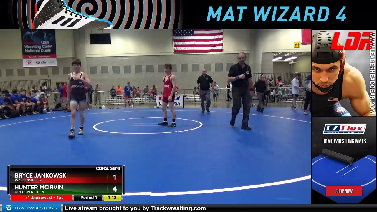 Mat 3 126 Bryce Jankowski Wisconsin Vs Hunter McIrvin Oregon Red