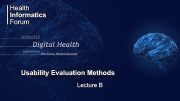 Usability Evaluation Methods, Lecture B