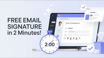 How To Create A Free Email Signature In Just 2 Minutes