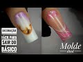 Unhas para iniciantes no molde russo/molde f1/ decoração de unhas 