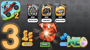 Hill Climb Racing 2: Gameplay Walkthrough Part 3 - Chest Opening (iOS, Android)
