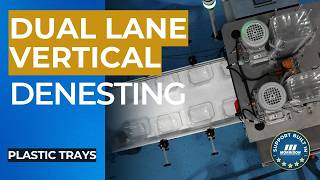 Dual Lane Vertical Denesting Plastic Trays