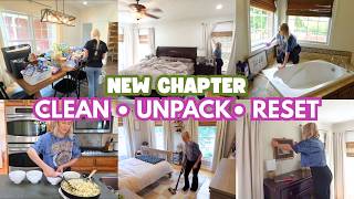 NEW CHAPTER 🖤 Finally Home | Whole House Reset, Unpacking & Cleaning Motivation