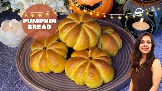 Upgrade Your Halloween with an Easy and Fluffy Stuffed Pumpkin Bread Recipe | RecipesbyKanika