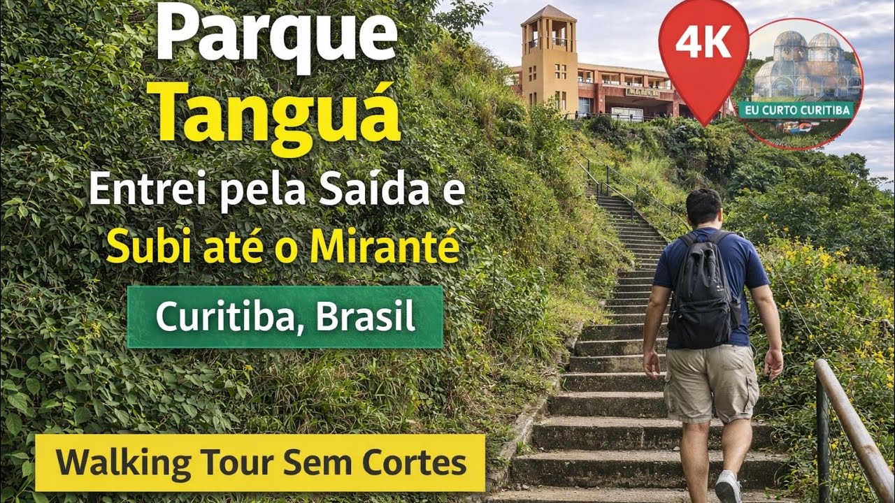 Parque Tanguá | Longa e Subida Intensa até o Mirante | Curitiba, Brasil 🇧🇷 | 4K Walking Tour