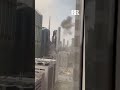Eyewitness video captures plume of smoke billowing from central Dubai