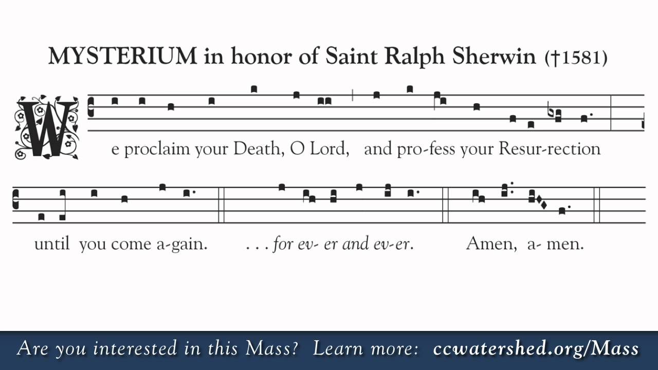 New ICEL Translation of the Roman Missal • Mystery of Faith