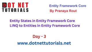 LINQ to Entities in Entity Framework Core | Day 3 | By Pranaya Rout | Dot Net Core Tutorials