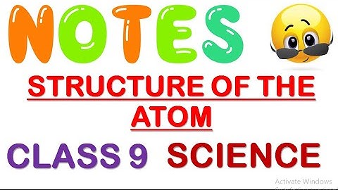 Structure Of The Atom Class 9 Science Notes | Chapter 4 Class 9 Science Notes |Ch 4 Class 9 Sci CBSE
