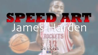 Photoshop Speed Art - James Harden (NBA Rockets) screenshot 1