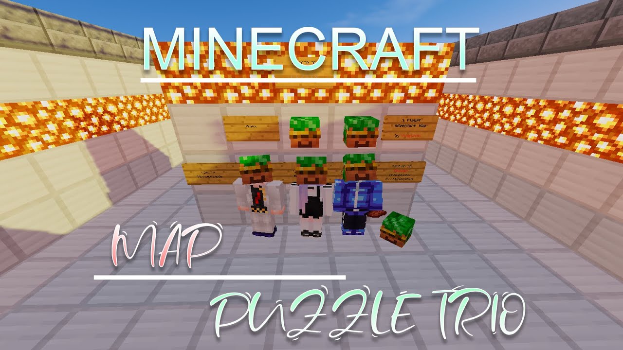 💥MINECRAFT MAP - Puzzle Trio สามสหายสายดึก คึกตลอด💥 - YouTube