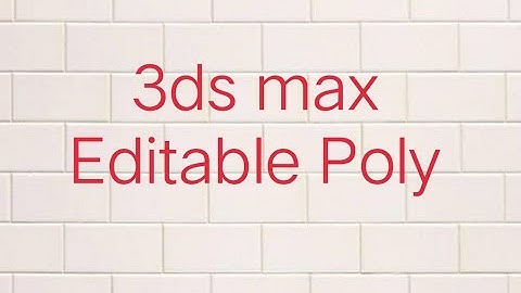 3dsmax Editable poly part 1 malayalam