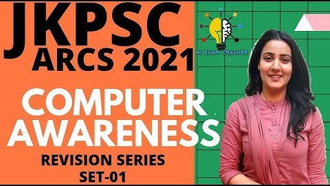 JKPSC ARCS II COMPUTER AWARENESS MCQS - REVISION SERIES SET-01 II BY TANIYA MA