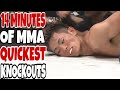 14 minutes of quickest mma knockouts