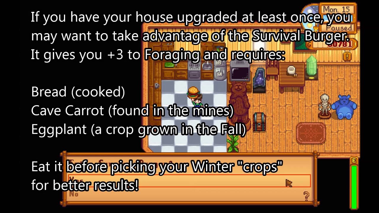 Winter Foraging and Farming - Stardew Valley
