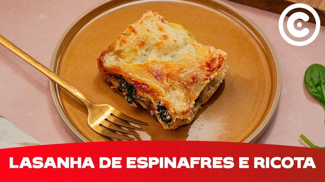 Lasanha de Espinafres e Ricota: Cremosa e fácil