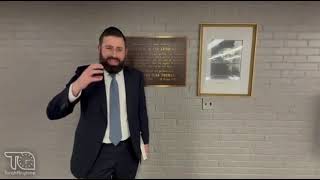 The Plaque in Memory of the Kozhiglover Gaon, Rav Aryeh Tzvi Fromer on His Yahrtzeit כ"ז ניסן