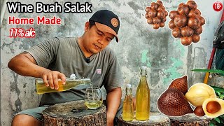 Wine Buah Salak Home Made Cara Menah Buah Salak Menjadi Minuman Fermentasi 11% Abv