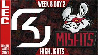 MSF vs SK Highlights | LEC Summer 2021 W8D2 | Misfits Gaming vs SK Gaming