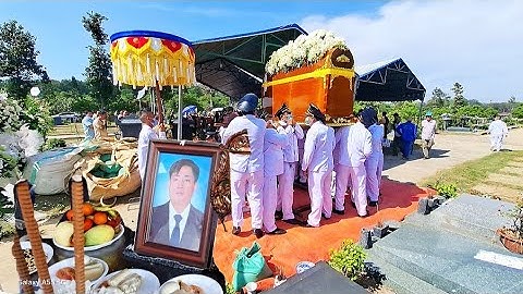 Tang lễ ( trần minh hải) vợ và các con khóc ngất tại hoa viên BD.