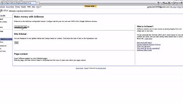 Google sites adsense setup