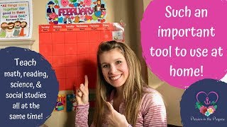 Ideas For Using A Calendar to Teach Your Children at Home