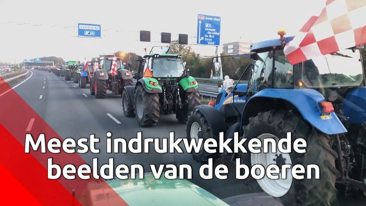 Boeren protesteren tegen de stikstofmaatregelen in de provincie en op het Malieveld in Den Haag. ...