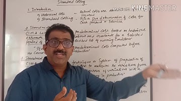 Standard Costing (Cost Management) 6th sem B. Com