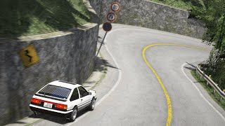 3:29.339 - Akagi Downhill in the AE86 Tuned - Assetto Corsa