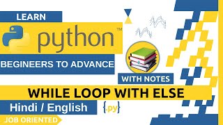 Python While Loop With Else - Hindi/English | Python Tutorial For Beginners | CodeWithRonny