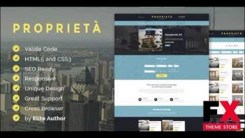 Preview Proprieta Responsive HTML Template TFx