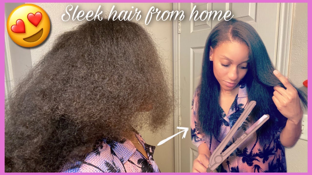 It’s silk press SZN How to get silky straight hair from home Collab