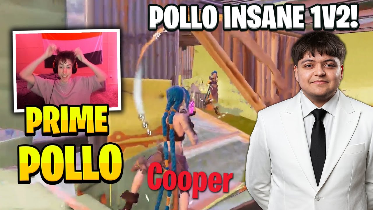 Peterbot EXCITED When Pollo 1V2 Cooper Sphinx in Duo Scrims