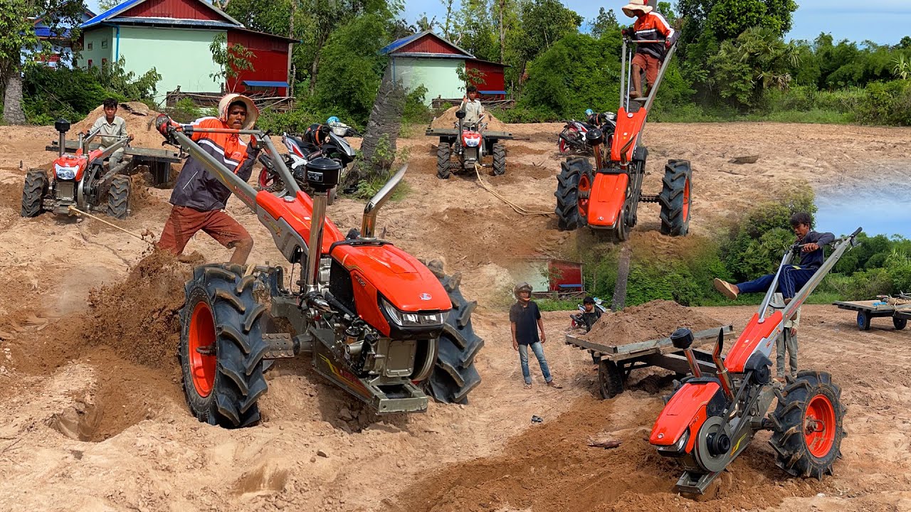 -vlog136-Transport Eath Sand Stuck All Tractor