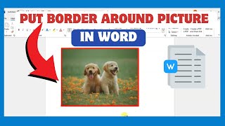 How To Put A Border Around A Picture In Word | Border around a picture in Microsoft word