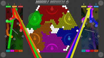 6 Way Multiply or Release with shields, burst shot and regeneration #1 | Algodoo Marbles