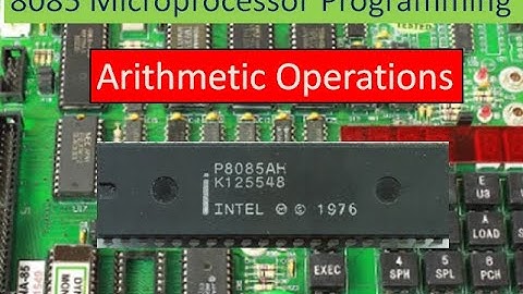 Arithmetic instructions in 8085 microprocessor.  8085 programming. microprocessor 8085.