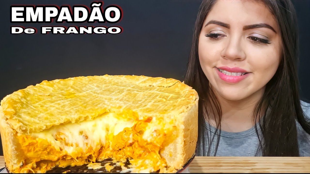 ASMR COMIDA - EMPADÃO DE FRANGO CREMOSO (MUKBANG BRASIL) SONS DE MASTIGAÇÃO