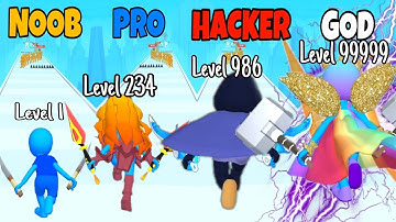 NOOB vs PRO Vs HACKER vs GOD | in Hit & Run: Solo Leveling