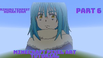 Minecraft Pixel Art Tutorial Rimuru Tempest Human Form Part 6