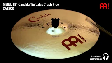 MEINL PercussionTimbale Cymbal Crash-Ride 18" - Brilliant Finish