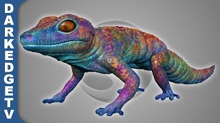 Playing with Sculptris #12 - Rainbow Gecko