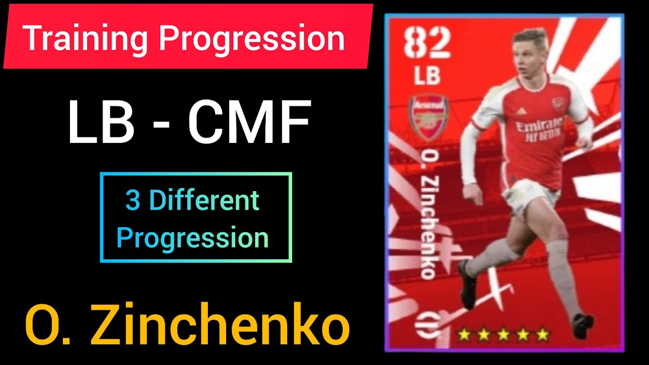 O. Zinchenko Max Training Progression Efootball YouTube