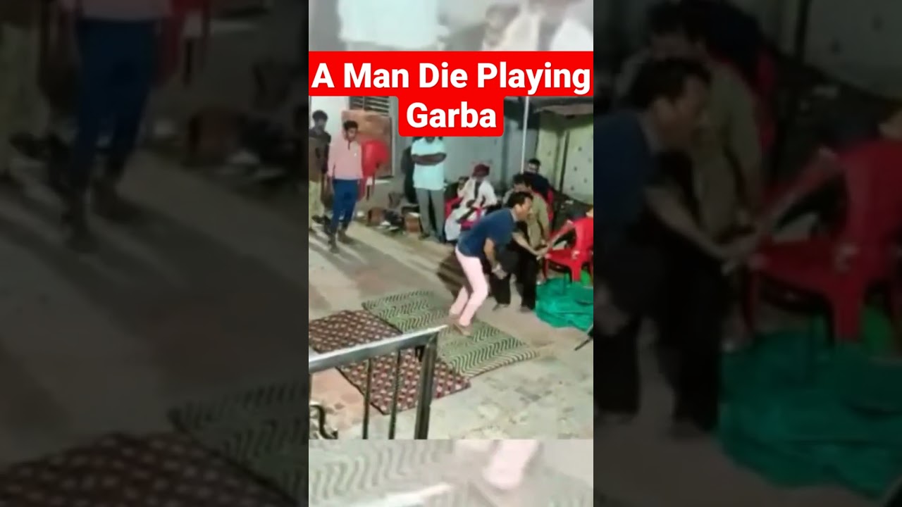 A Man die playing Garba //